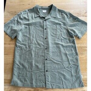 O'Neill Mens XL Shadowvale Short Sleeve Button Down Shirt Green NWOT